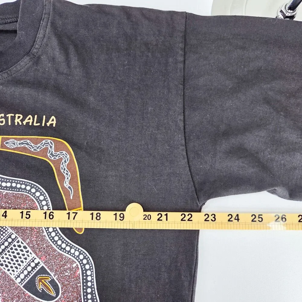 Vintage 1995 Aboriginal Art Australia Lewis Burns Single Stitch Gooses T-Shirts